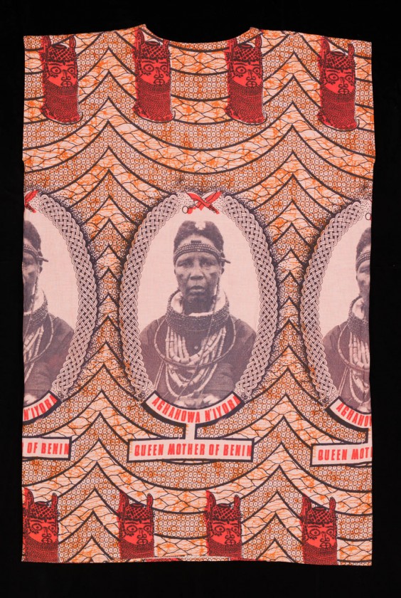 Commemorative cloth of iyoba, Queen Mother of Benin