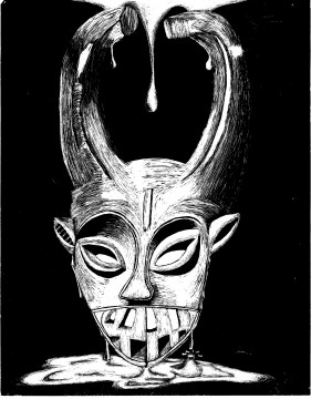 Jakayla Smallwood Norhtern Ibo hunting mask