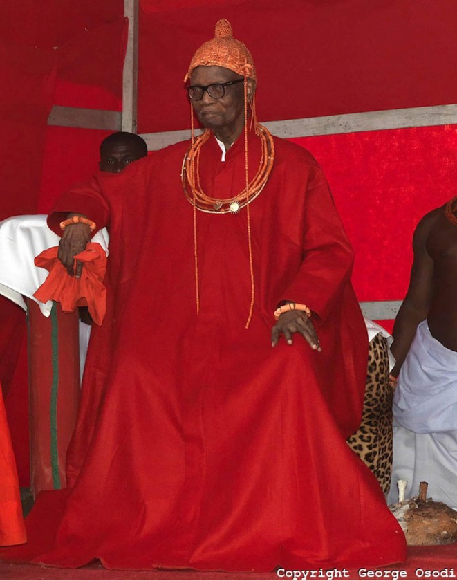 His Royal Majesty Omo n’Oba n’Edo Uku Akpolokpolo Erediauwa I, The Oba of Benin Royal Palace, Benin City, Nigeria