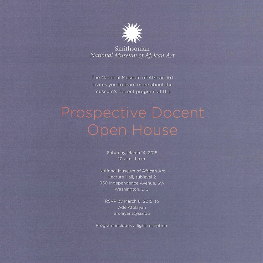 Prospective Docent Open House