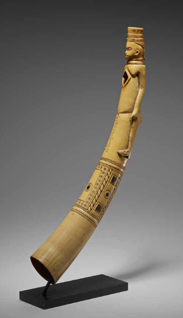 Side-blown horn, early 20th century Ivory, wood L. 26 3⁄4 in. (68 cm) Minneapolis Institute of Arts, Gift of William Siegmann 2011.70.45