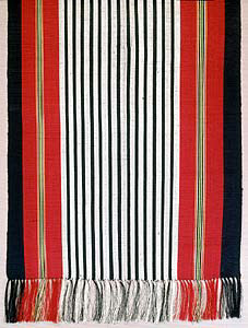 Shoulder wrap for women (lamba fitafy), arindrano pattern